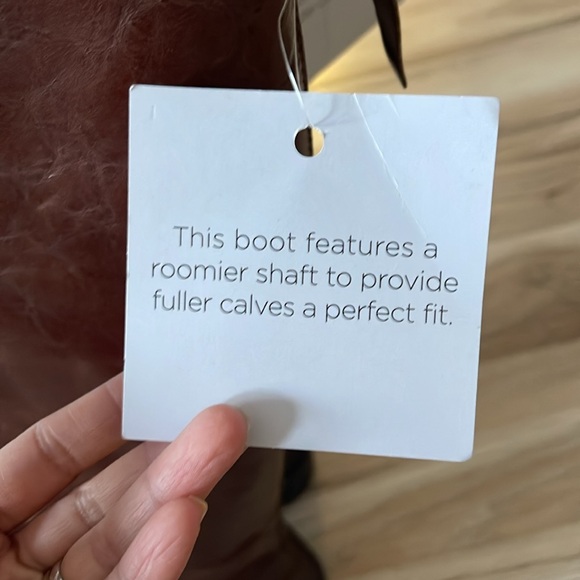 Franco Sarto Wide Calf Hand Stitched Leather Boots - Picture 8 of 11